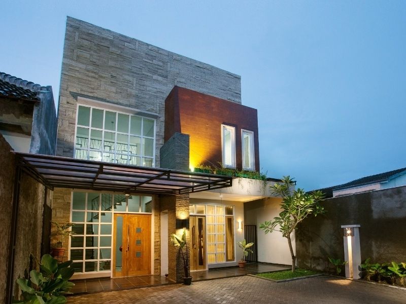 thiết kế biệt thự 2 tầng hiện đại