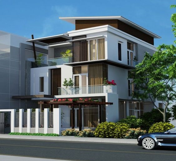 thiết kế biệt thự 3 tầng hiện đại