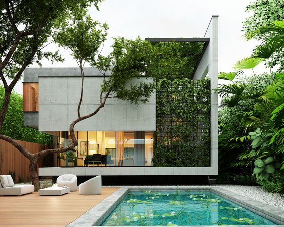 thiết kế biệt thự xanh