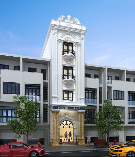 Thiết kế nhà phố tân cổ điển