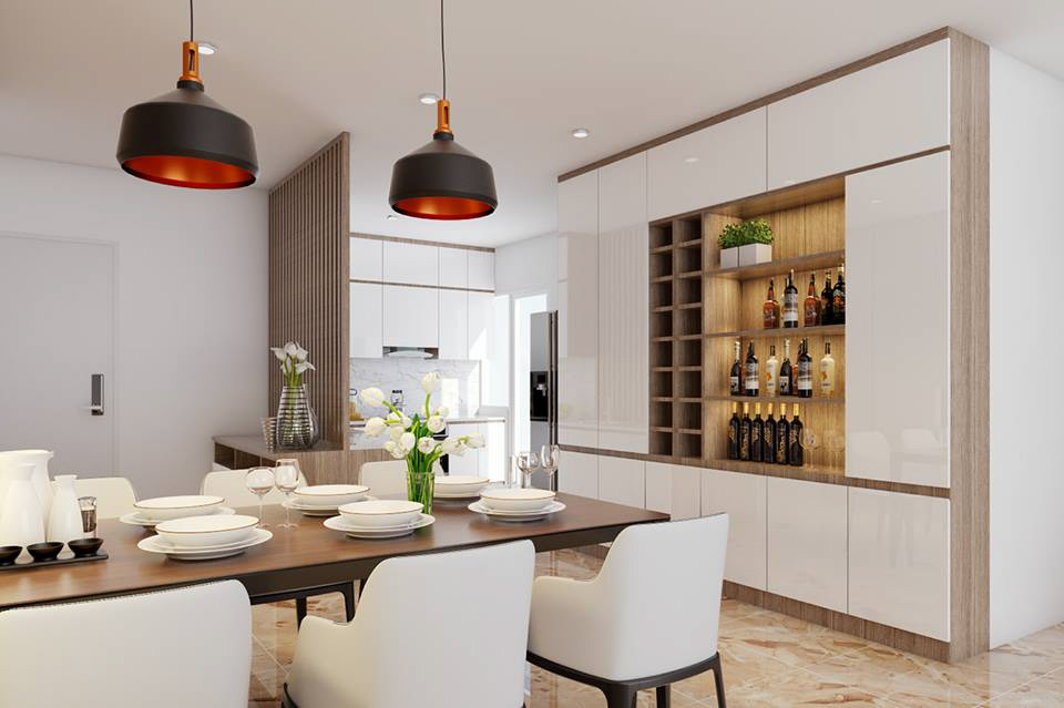 thiết kế nội thất chung cư 2 phòng ngủ