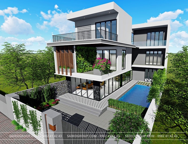 thiết kế nhà phố anh tùng