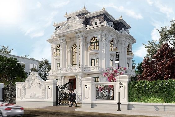 thiết kế biệt thự cổ điển