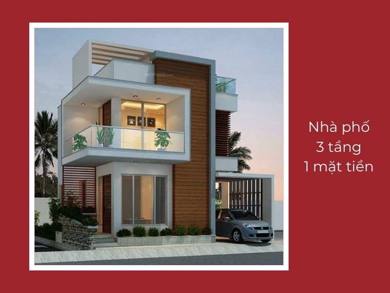 thiết kế nhà phố 3 tầng