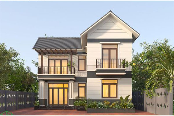 biệt thự mini phong cách chữ L