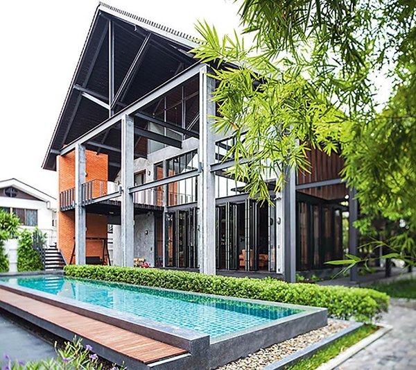 mẫu nhà khung thép