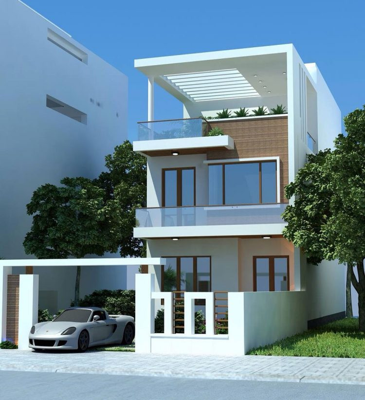 thiết kế nhà 2 tầng đẹp nhất