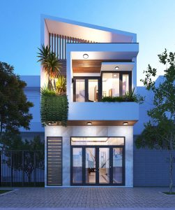 nhà 2 tầng đẹp mắt